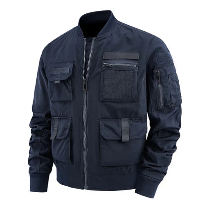 Herren Cargo Jacke Multifunktionell Mit Vielen Taschen