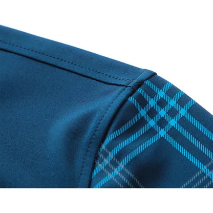 Herren Poloshirt Langarm Klassisch Elegант