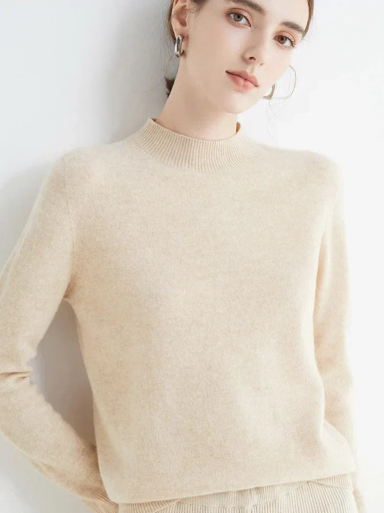 Damen Pullover Elegent Langarm Stilvoll