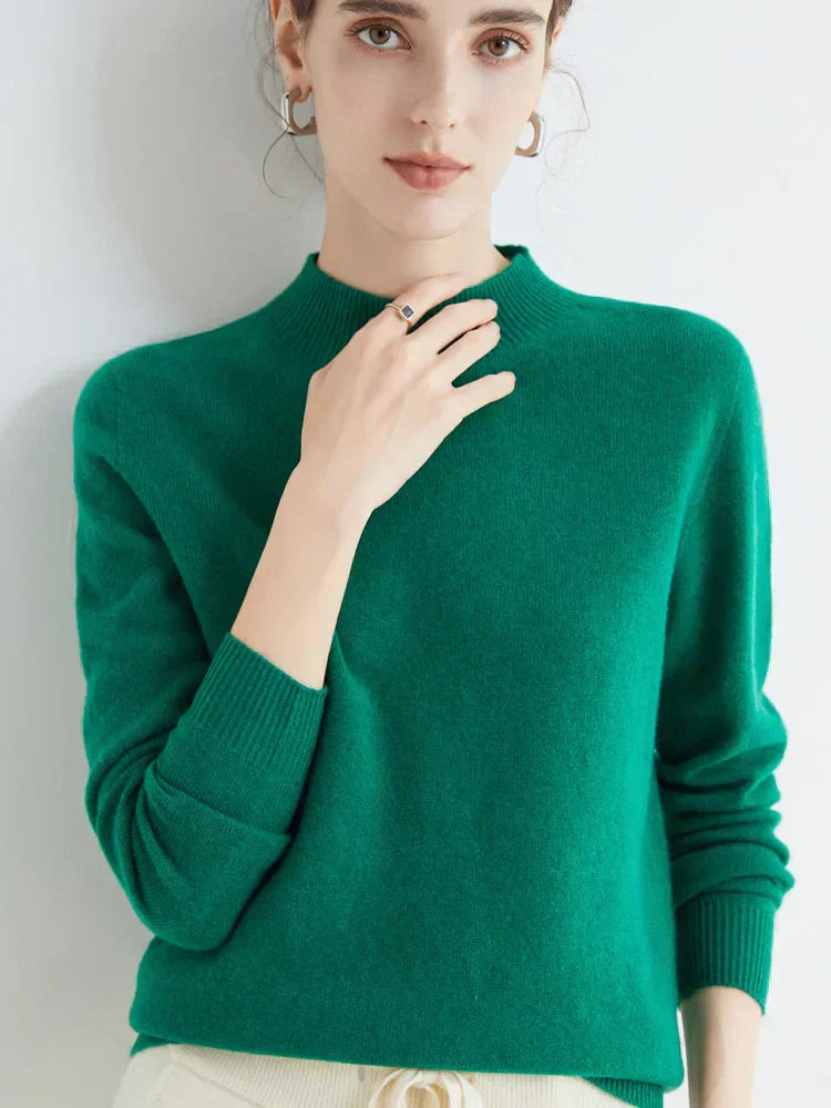 Damen Pullover Elegent Langarm Stilvoll