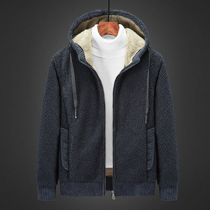 Herren Kapuzenpullover Fleece Gefüttert Warm - BerlinGlamour