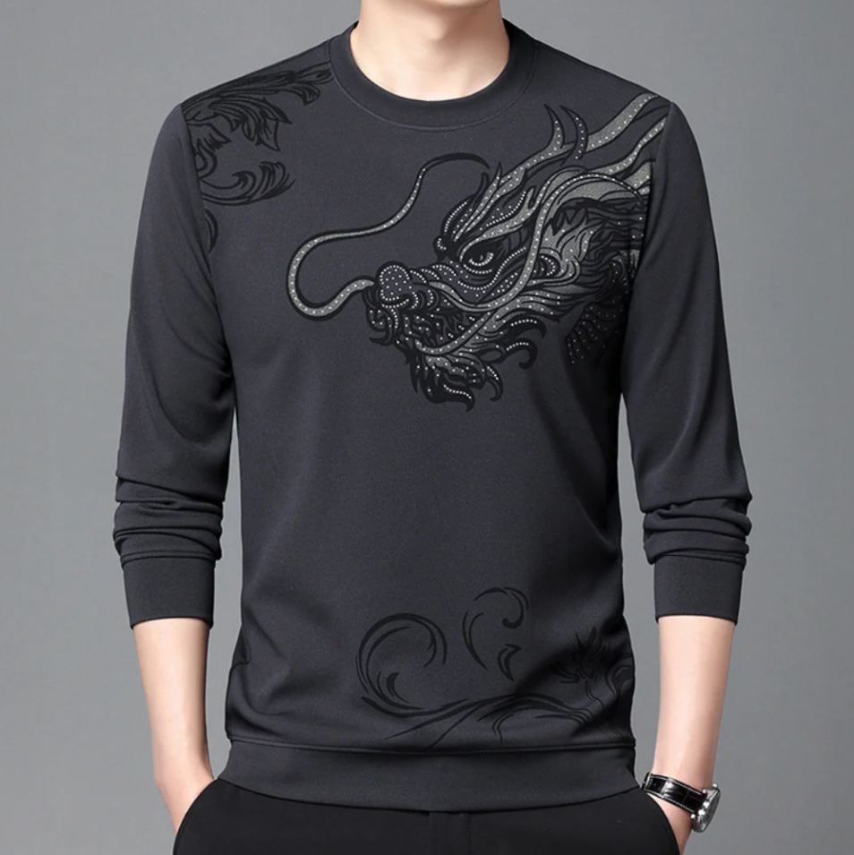 Herren Sweatshirt Rundhals Bequem Komfortabel