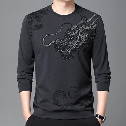 Herren Sweatshirt Rundhals Bequem Komfortabel