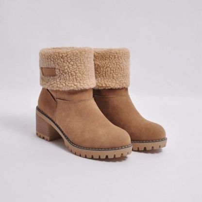 Damenstiefel Warm Gefüttert Winterstiefel Schneesicher