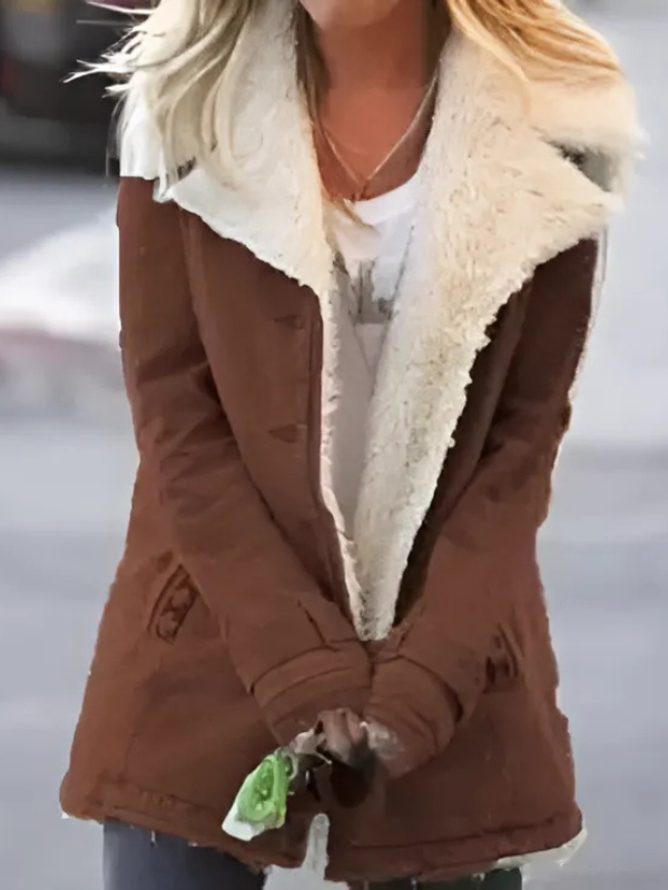 Wärmer Damen Wintermantel Lang Mantel