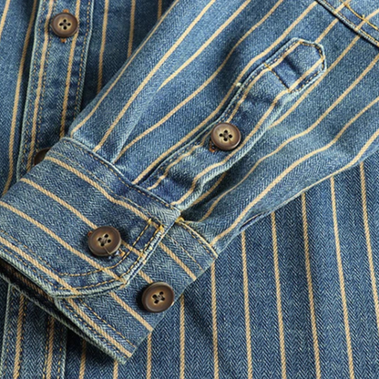 Herren Hemd Utility Style Funktionell Baumwolle