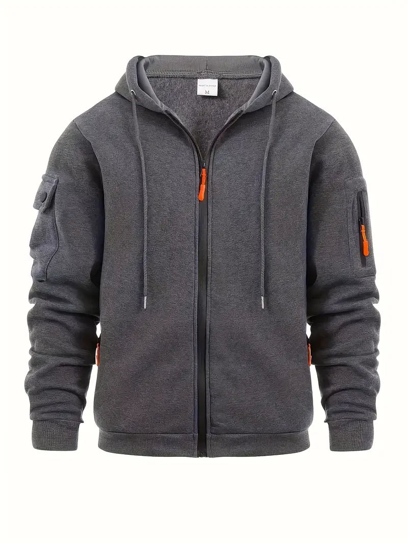 Stylischer Berlin Hoodie Glamour Grau