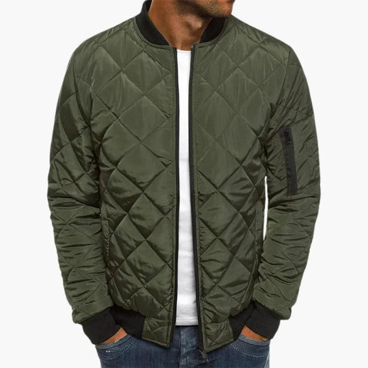 Rauten Muster Bomberjacke für Herren 0