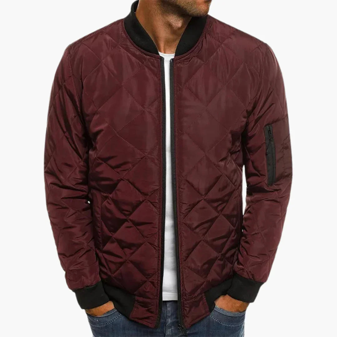Rauten Muster Bomberjacke für Herren 1