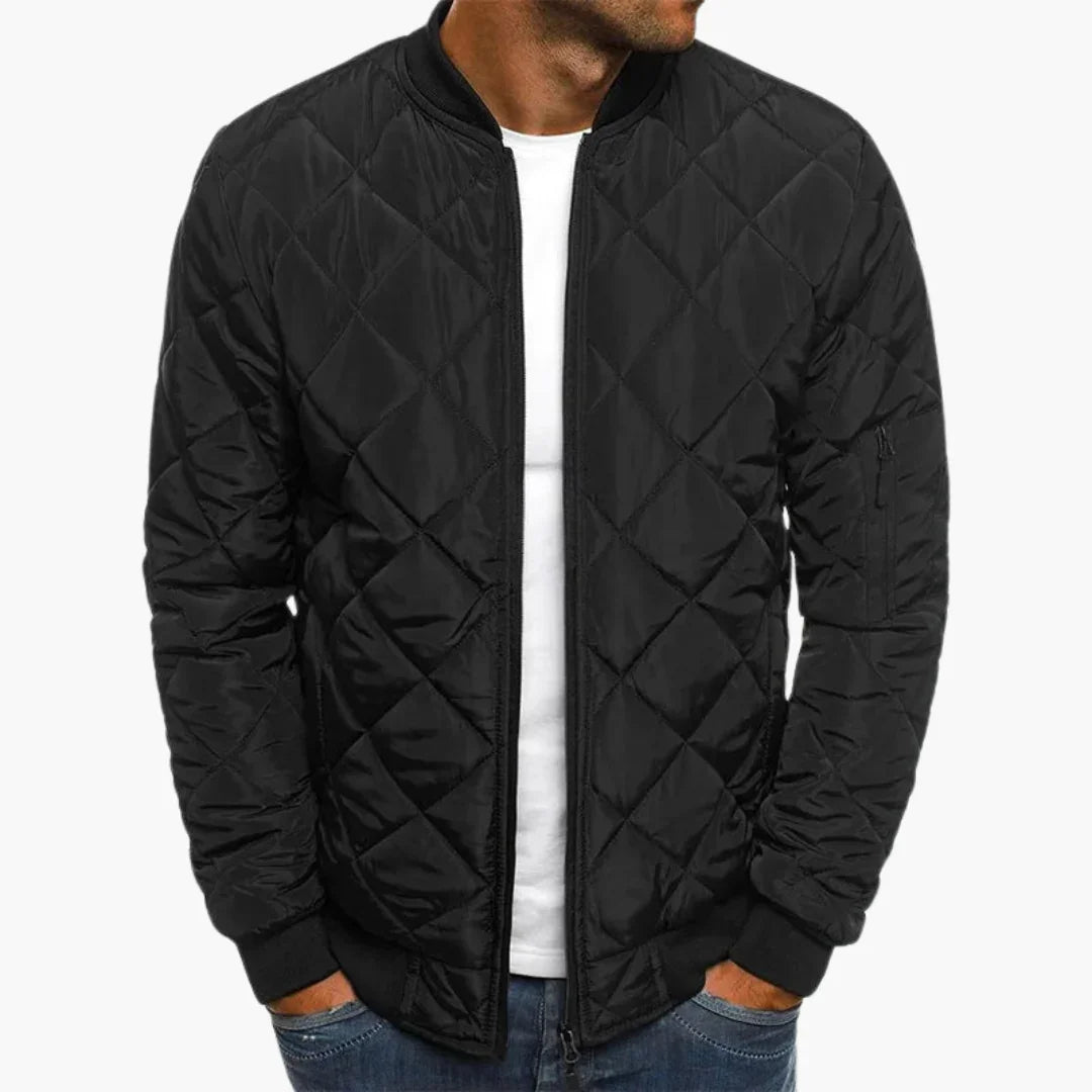 Rauten Muster Bomberjacke für Herren 3