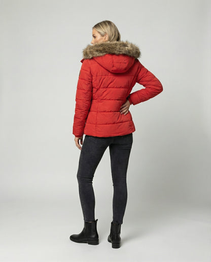 Modische Winterjacke Warm Gefüttert mit Kapuze