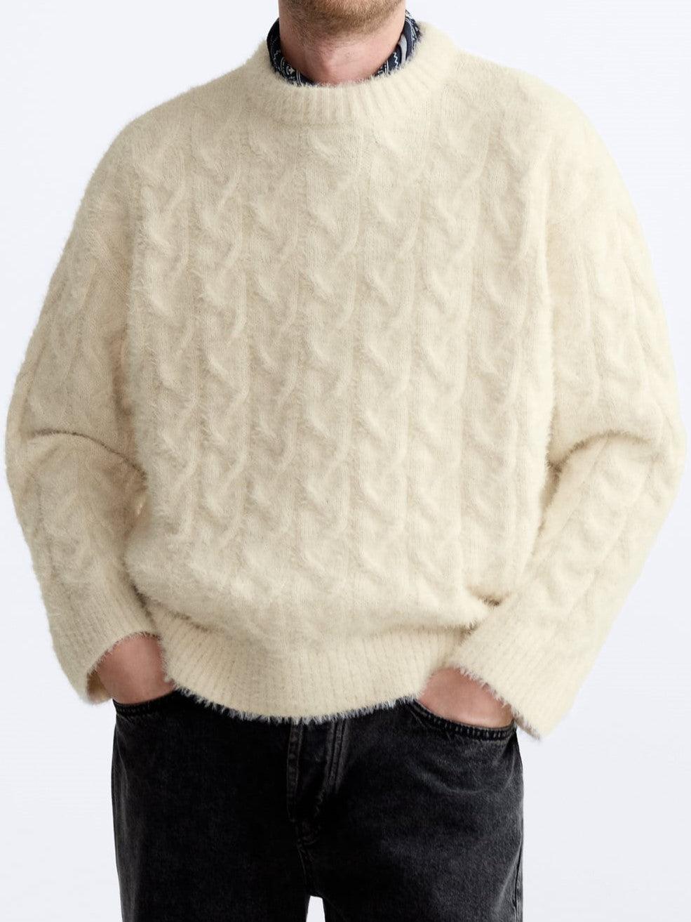 Zopfstrickpullover Eleganter Damenpullover Zeitlos