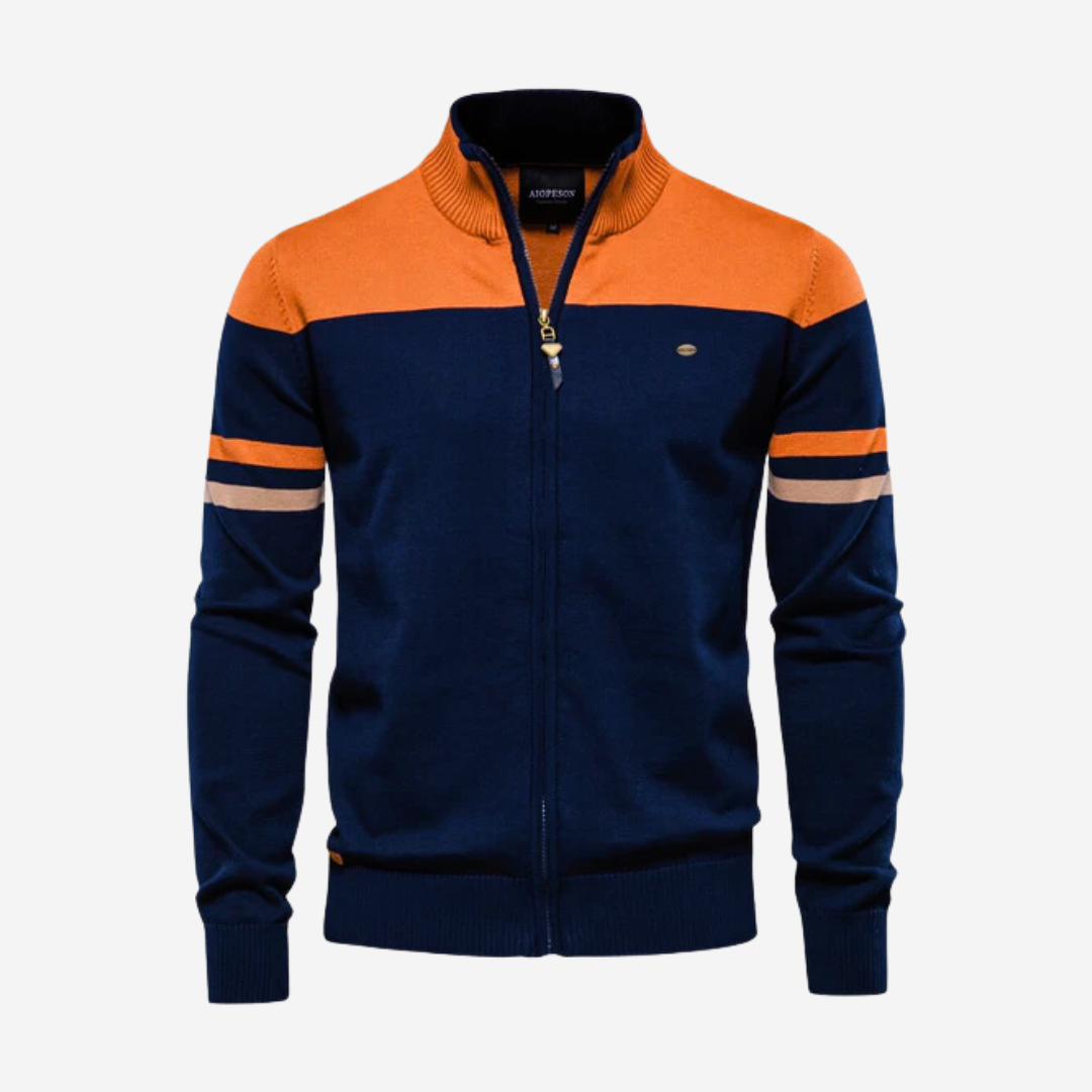 Reißverschluss Pullover Herren Strickjacke Lässig - BerlinGlamour