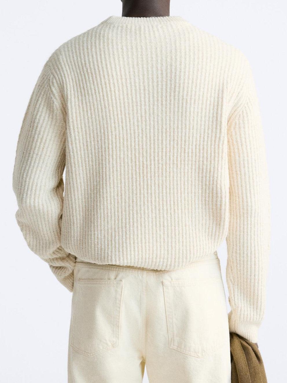 Klassischer Pullover Grobstrick Bequem Warm