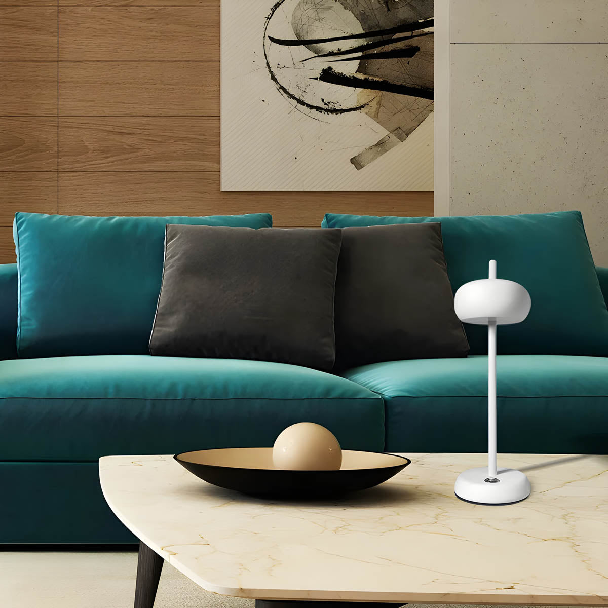 Moderne Tischlampe mit LED Licht und Elegantes Design