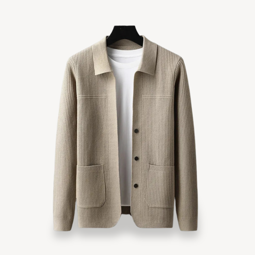Rippstrick-Cardigan für Herren 0