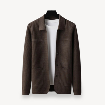 Rippstrick-Cardigan für Herren 2