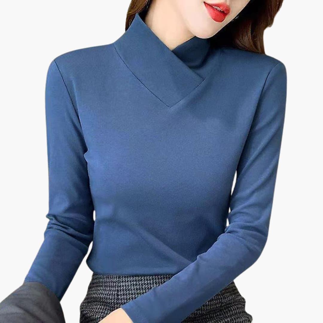 Rollkragen Pullover für Damen 4