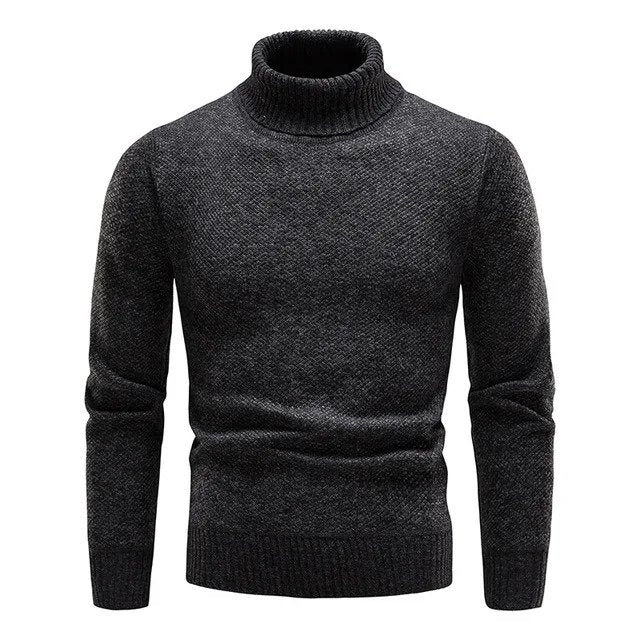 Männer Rollkragenpullover Gestrickt Warm - BerlinGlamour