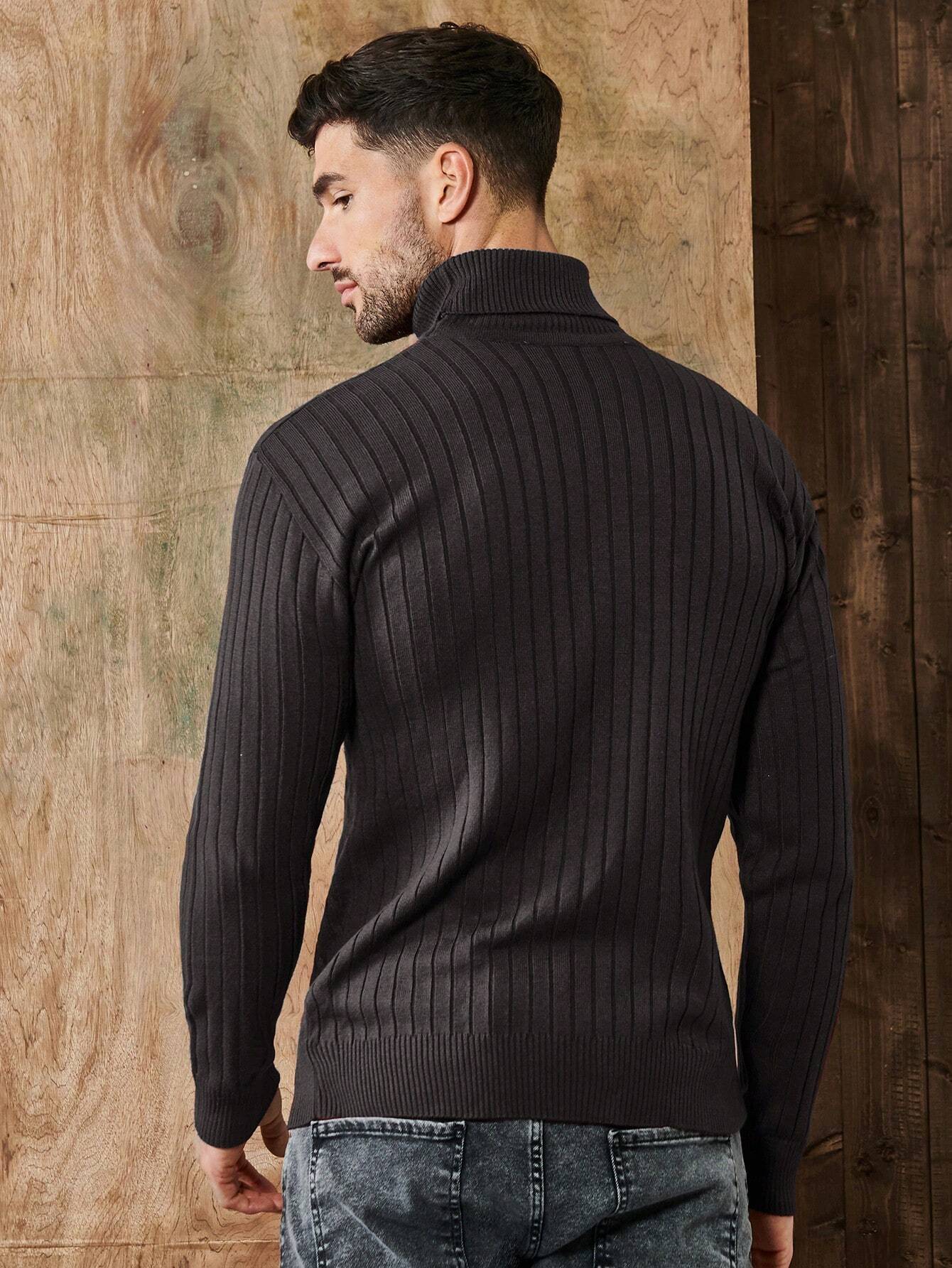 Rollkragenpullover - Herren Strickpullover mit Rollkragen-Chaps Herrenmode