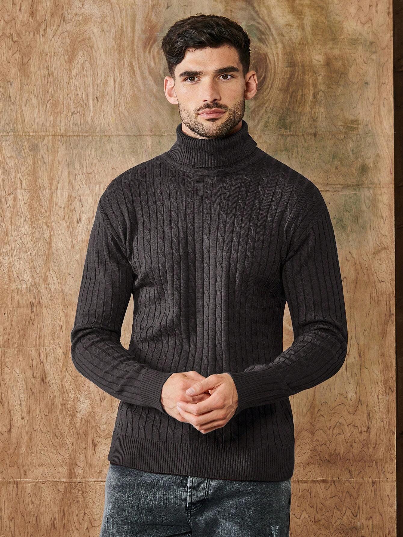 Rollkragenpullover - Herren Strickpullover mit Rollkragen-Chaps Herrenmode