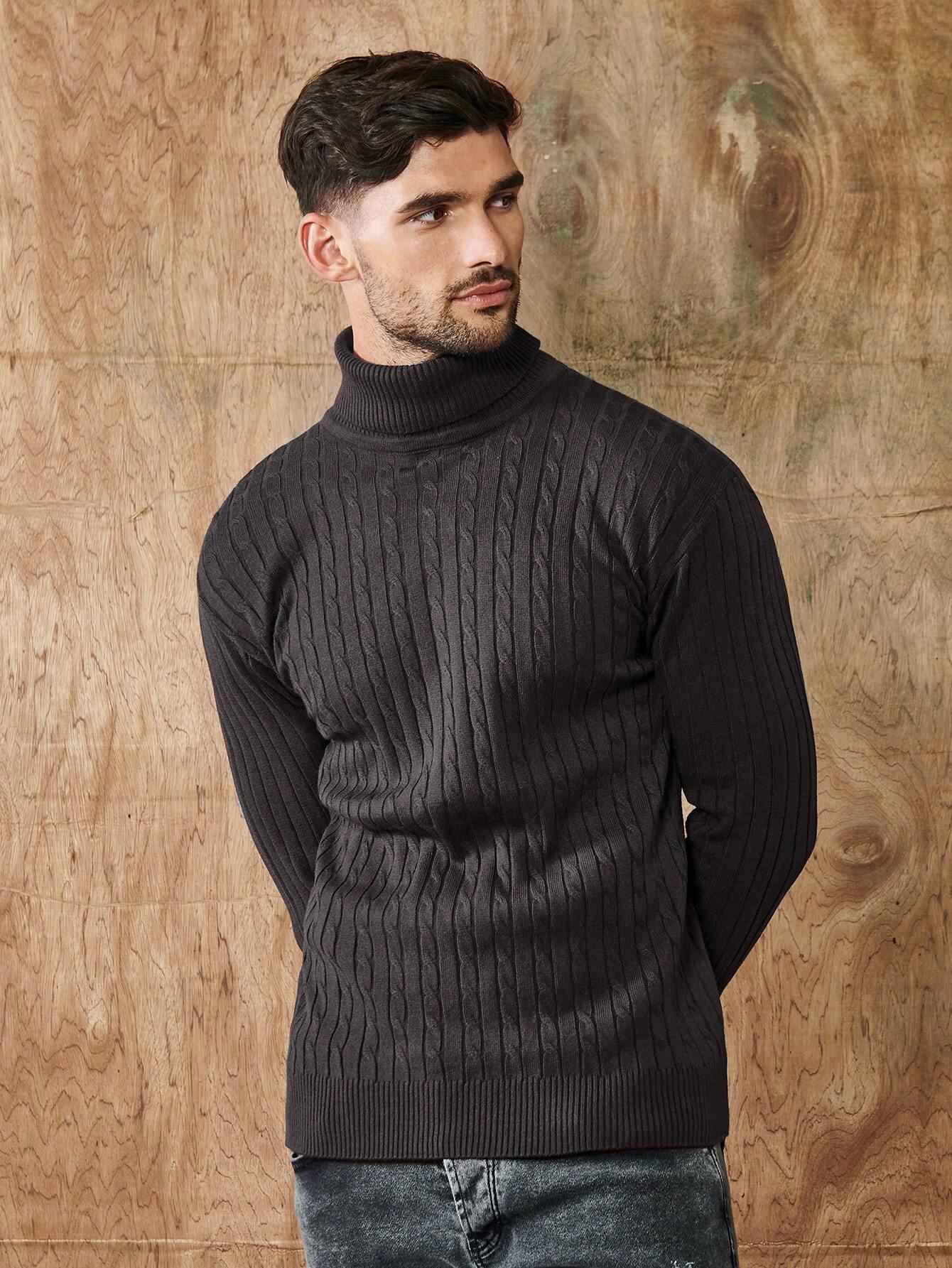 Rollkragenpullover - Herren Strickpullover mit Rollkragen-Chaps Herrenmode
