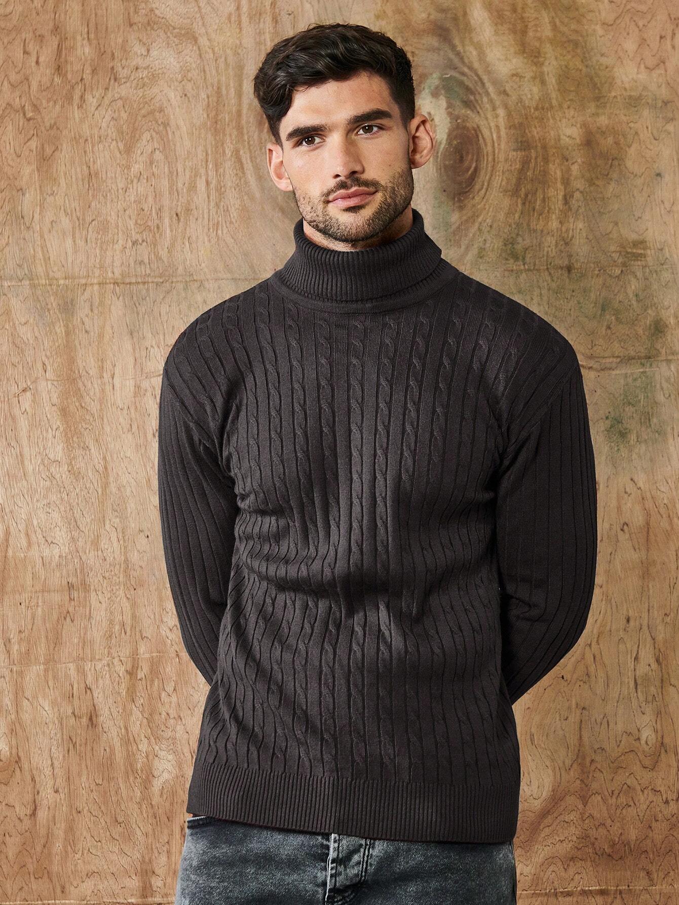 Rollkragenpullover - Herren Strickpullover mit Rollkragen-Chaps Herrenmode