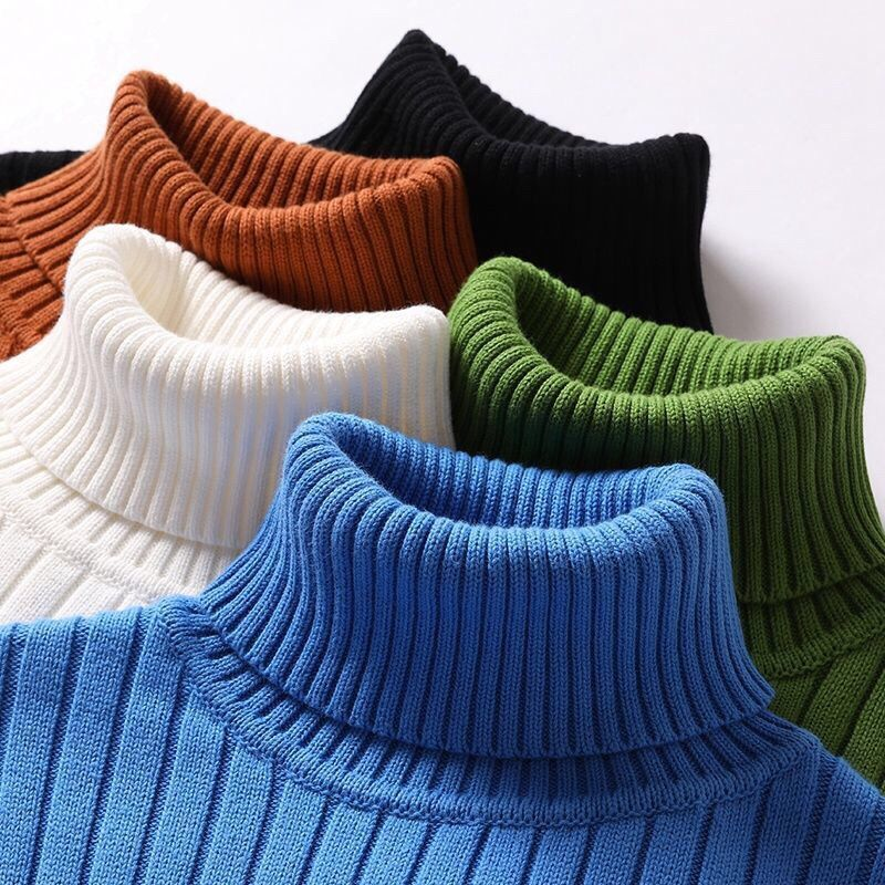 Herren Rollkragenpullover Rippstrick Warm - BerlinGlamour