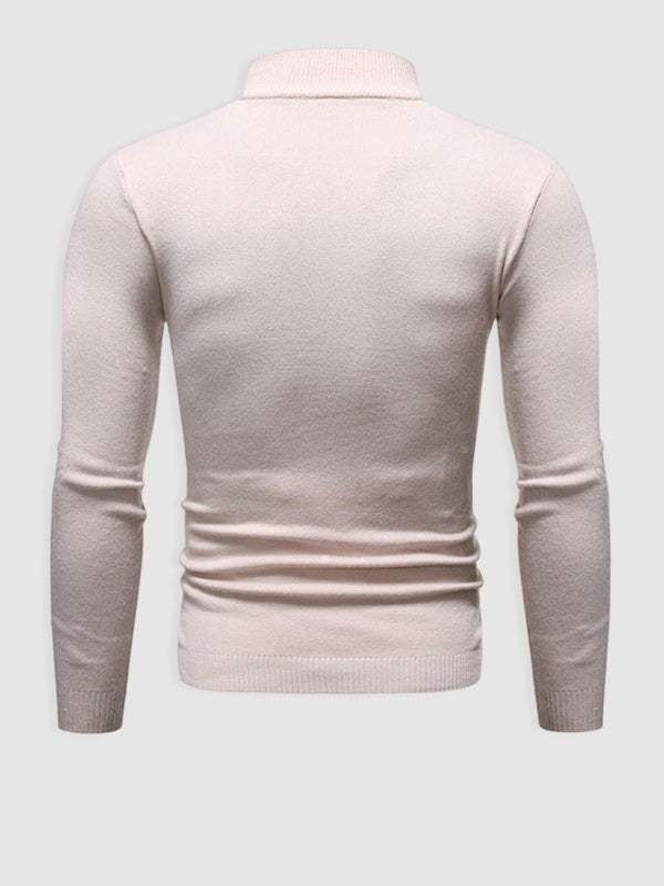 Rollkragenpullover – Schlank geschnittener Strickpullover mit hohem Kragen für Männer-Chaps Herrenmode