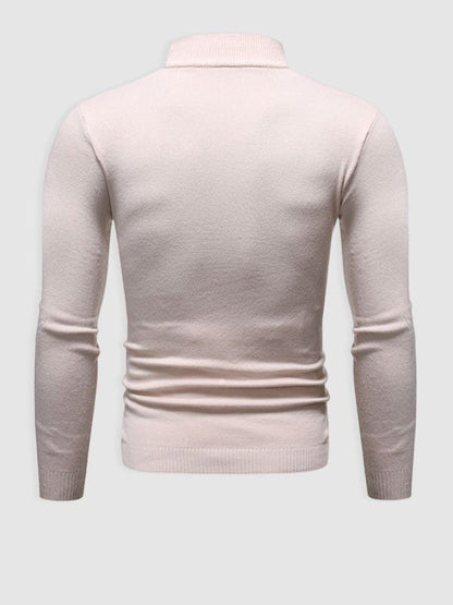 Rollkragenpullover – Schlank geschnittener Strickpullover mit hohem Kragen für Männer-Chaps Herrenmode