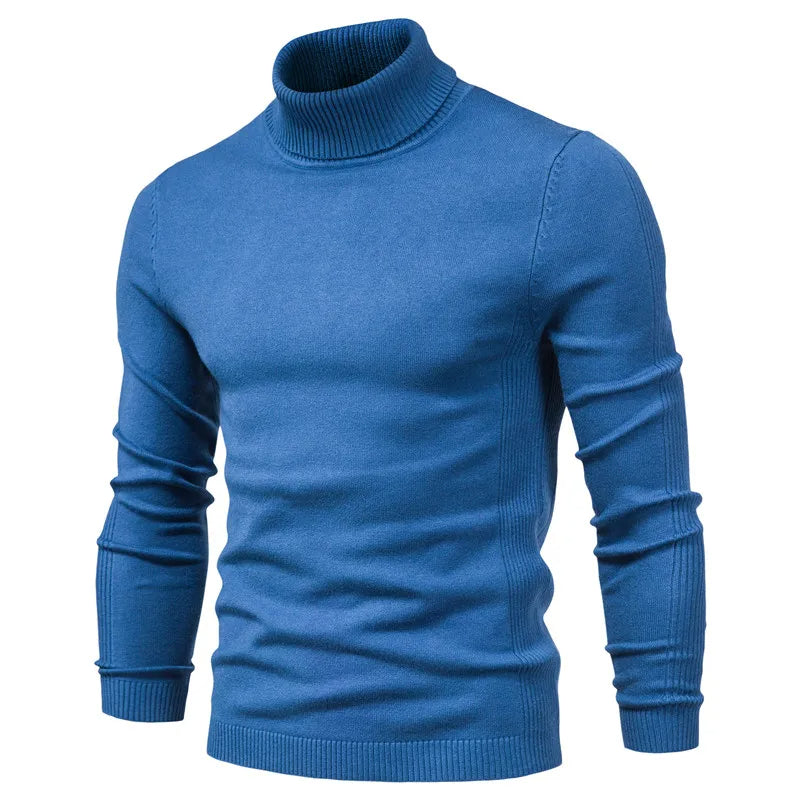 Schmale Herren Rollkragenpullover Slim Fit - BerlinGlamour