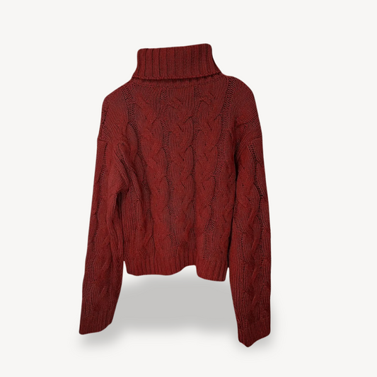 Rollkragenpullover mit Zopfmuster | Loravelle 0