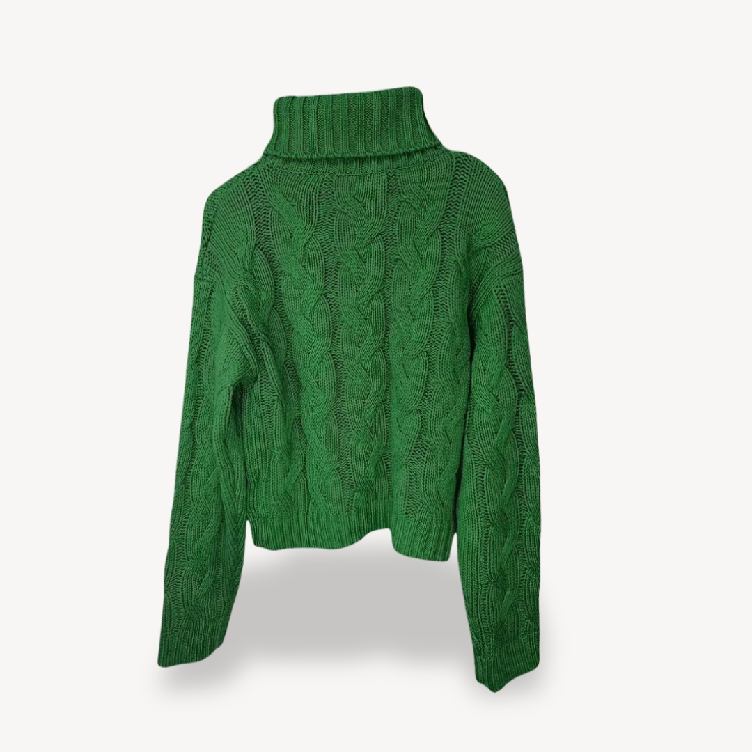 Rollkragenpullover mit Zopfmuster | Loravelle 2