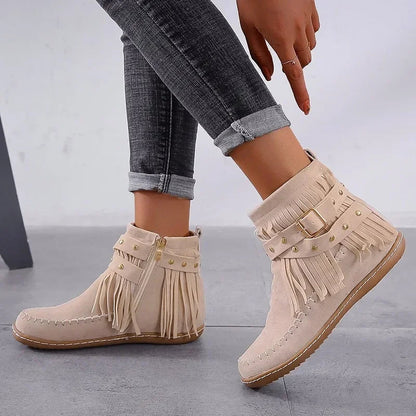 Damen Stiefel Winter Warm Bequem Rundkopf Schnee - BerlinGlamour