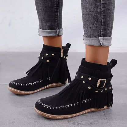 Damen Stiefel Winter Warm Bequem Rundkopf Schnee