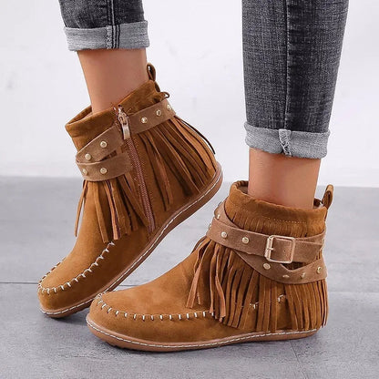 Damen Stiefel Winter Warm Bequem Rundkopf Schnee