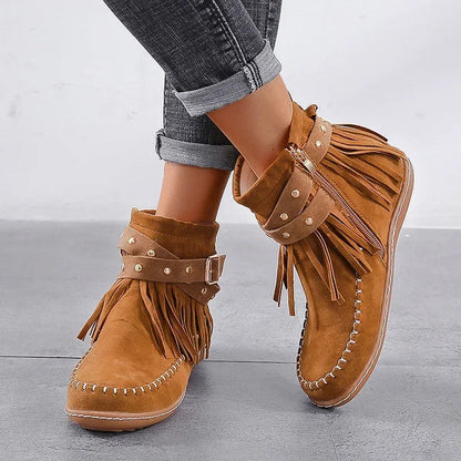 Damen Stiefel Winter Warm Bequem Rundkopf Schnee