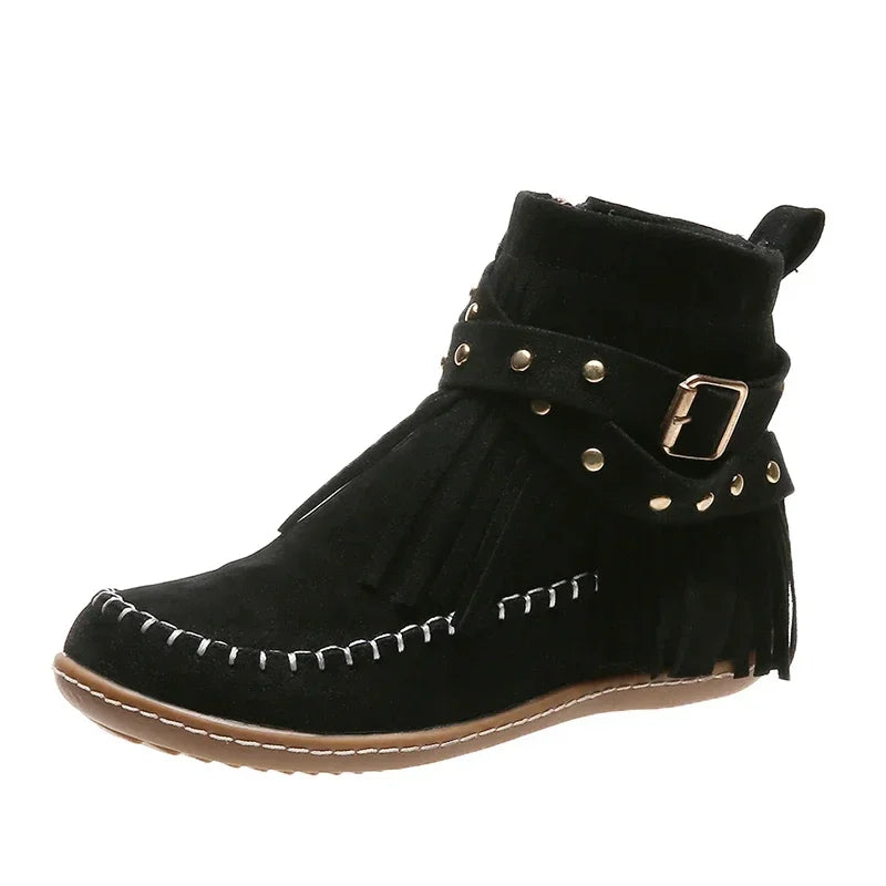 Damen Stiefel Winter Warm Bequem Rundkopf Schnee