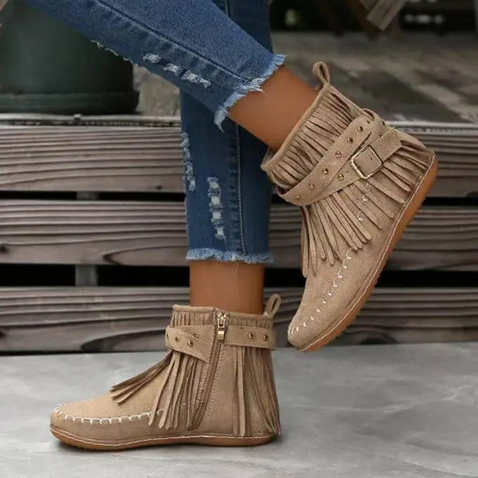 Damen Stiefel Winter Warm Bequem Rundkopf Schnee