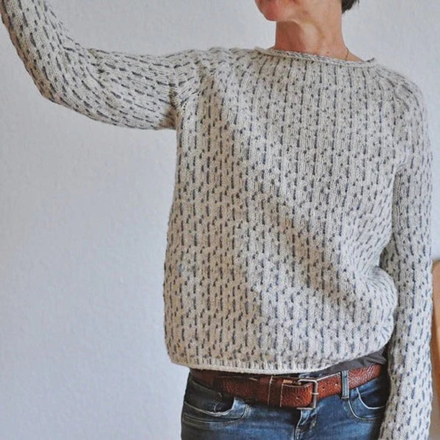 Damen Strickpullover Großzügig Bequem Locker