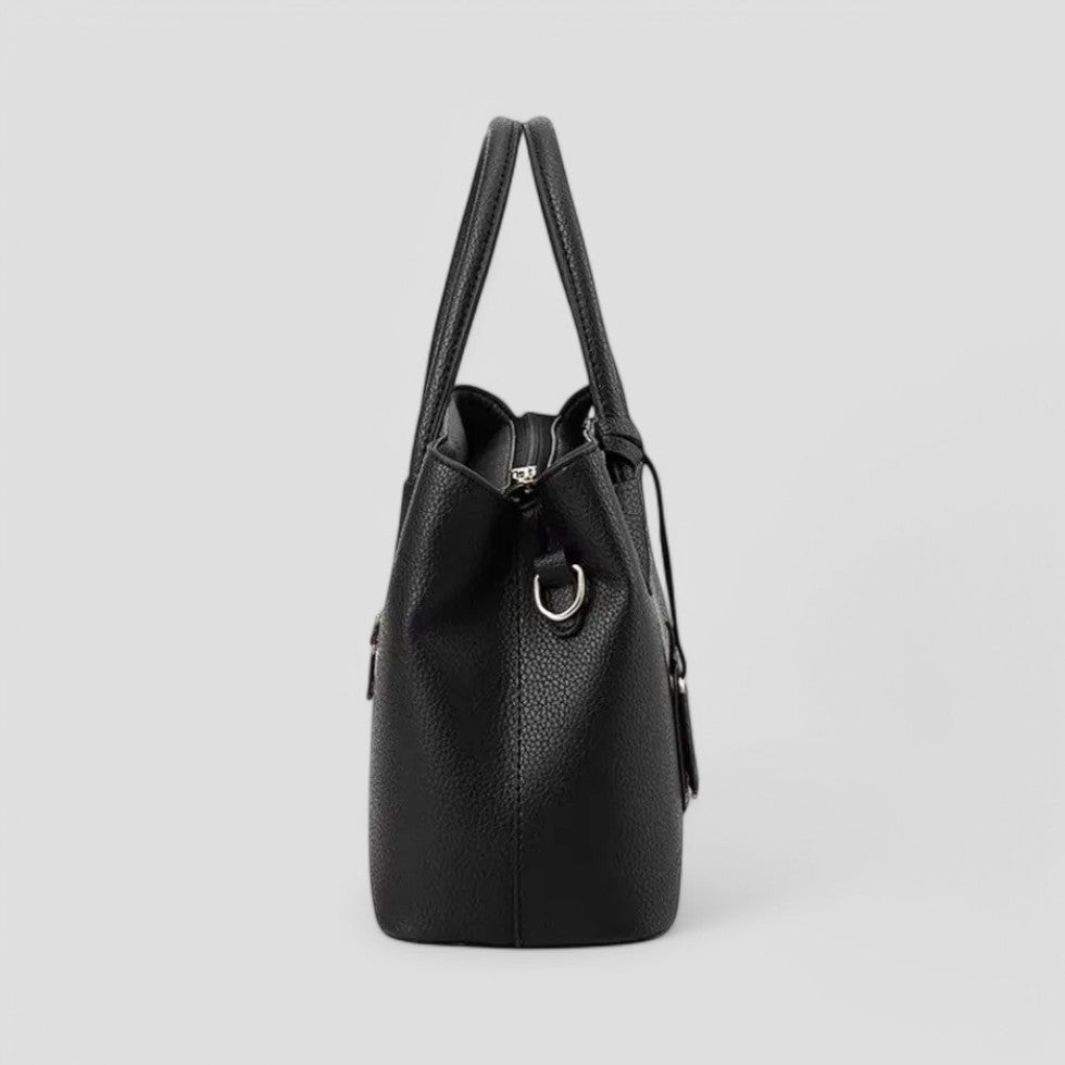Ruhige Luxus-Lederhandtasche für Damen im Designer-Stil 6