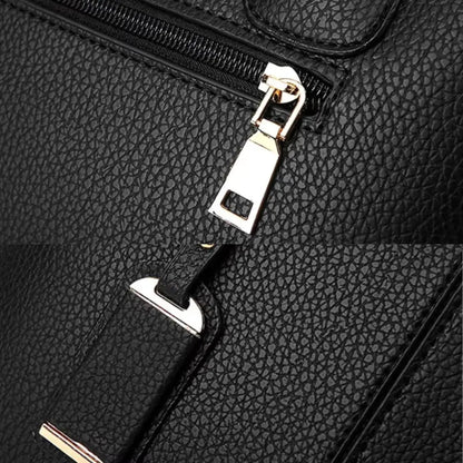 Ruhige Luxus-Lederhandtasche für Damen im Designer-Stil 7