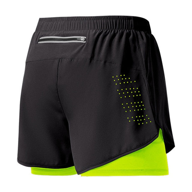 Laufshorts Herren Schnelltrocknend Reißverschluss Sport