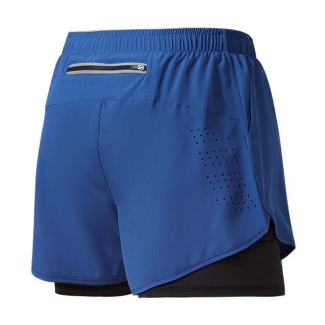 Laufshorts Herren Schnelltrocknend Reißverschluss Sport
