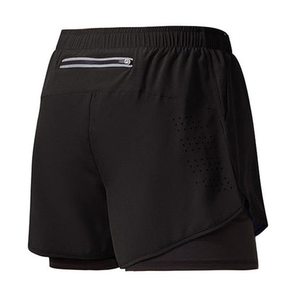 Laufshorts Herren Schnelltrocknend Reißverschluss Sport
