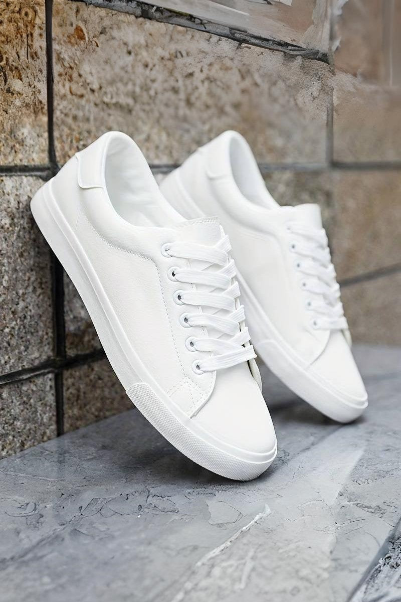 Weiße Sneaker Elegante Sportliche Schuhe Damen Herren