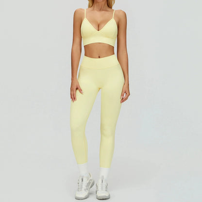 Sport Outfit Set Damen 3-teilig Leggings BH Jacke