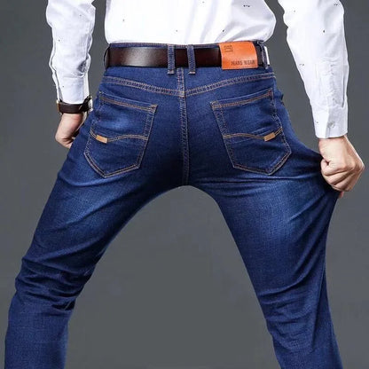 Herren Jeans Klassisch Regular Fit Bequem