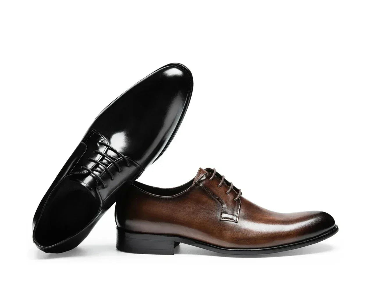 Herren Schnürschuhe Leder Anzugsschuhe Italienisch