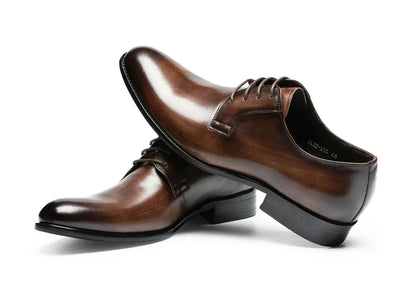 Herren Schnürschuhe Leder Anzugsschuhe Italienisch